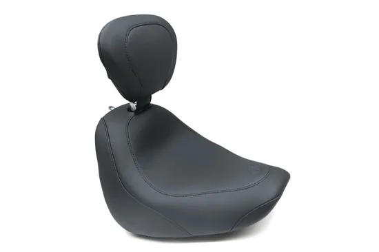 Mustang Black Wide Tripper Solo Driver Seat w Backrest