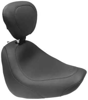 Mustang Black Wide Tripper Solo Driver Seat w Backrest