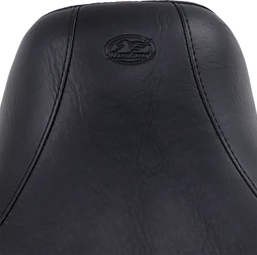 Mustang Black Studded Wide Touring Solo Driver Seat w Backrest