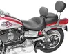 Mustang Black Wide Touring Solo Driver Seat w Backrest