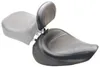 Mustang Black Wide Touring Solo Driver Seat w Backrest