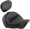 Mustang Black Wide Touring Solo Driver Seat w Backrest