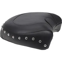 Mustang Black Studded Wide Touring Passenger Seat
