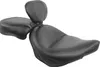 Mustang Black Vintage Wide Touring 2pc Seat w Backrest