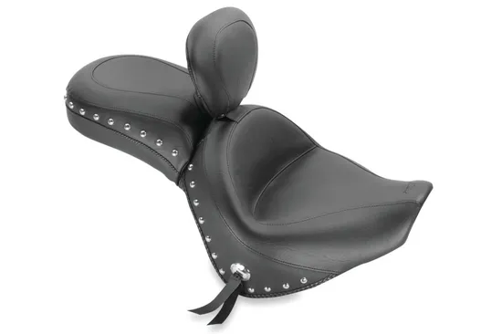 Mustang Black Studded Touring 1 pc Seat Backrest