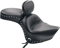 Mustang Black Studded Touring 1 pc Seat Backrest