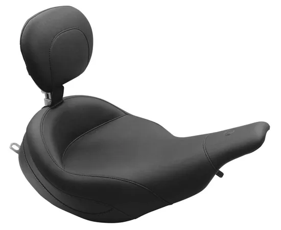 Mustang Black Super Touring Solo Driver Seat w Backrest 1