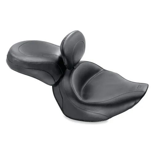 Mustang Black Wide Touring Passenger Pillion Seat
