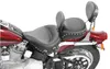 Mustang Black Studded Wide Touring Solo Driver Seat w Backrest