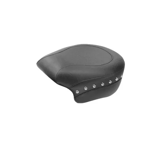 Mustang Black Studded Wide Touring Passenger Seat