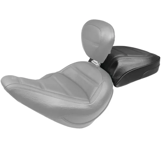 Mustang Black Cube Stitch Standard Touring Rear Seat