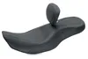 Mustang Black 2Up Wide Tripper 1Pc Seat w Backrest