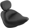 Mustang Black Wide Touring Solo Driver Seat w Backrest