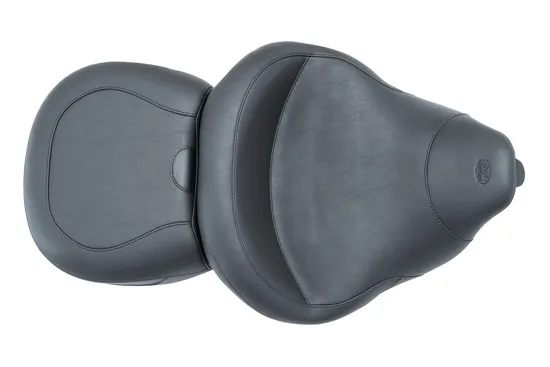 Mustang Black Vintage 2 Up Super Touring 1pc Seat Extended