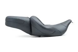 Mustang Black Vintage 2 Up Super Touring 1pc Seat Extended