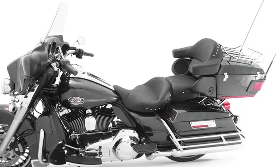 Mustang Black Studded 2 Up Super Touring 1pc Seat