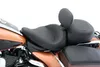 Mustang Black Standard Touring Air Ride Solo Seat w Backrest