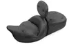 Mustang Black Regal 2 Up Super Touring 1pc Seat w Backrest