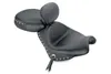 Mustang Black Studded Wide Touring 2pc Seat w Backrest