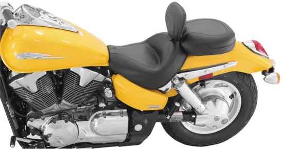 Mustang Black Vintage Wide Touring 2pc Seat w Backrest