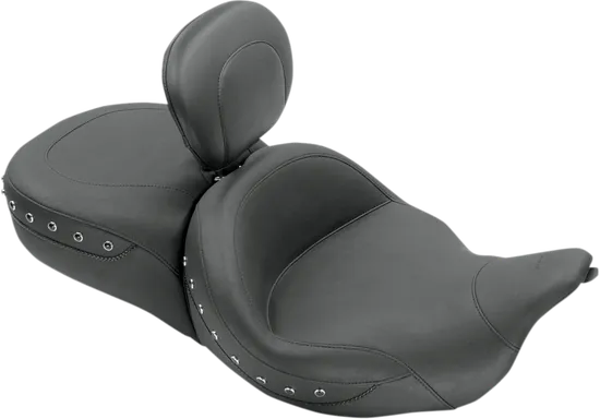 Mustang Studded 2 Up Super Touring Seat W Backrest