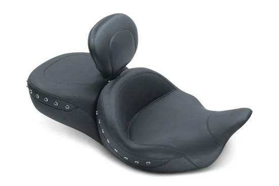 Mustang Studded 2 Up Super Touring Seat W Backrest