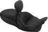 Mustang Black Touring Deluxe 1pc Seat w Backrest