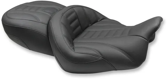 Mustang Black 2 Up Super Touring Deluxe 1pc Seat