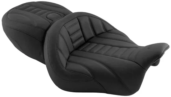 Mustang Black 2 Up Super Touring Deluxe 1pc Seat