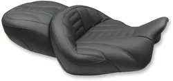 Mustang Black 2 Up Super Touring Deluxe 1pc Seat