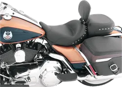 Mustang Black Studded Touring Solo Seat w Backrest