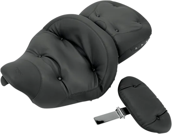 Mustang Black Pearl Studded Touring 1 Pcs Seat Backrest 2