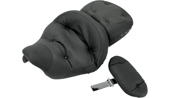 Mustang Black Pearl Studded Touring 1 Pcs Seat Backrest