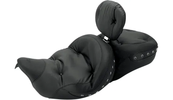 Mustang Black Pearl Studded Touring 1 Pcs Seat Backrest