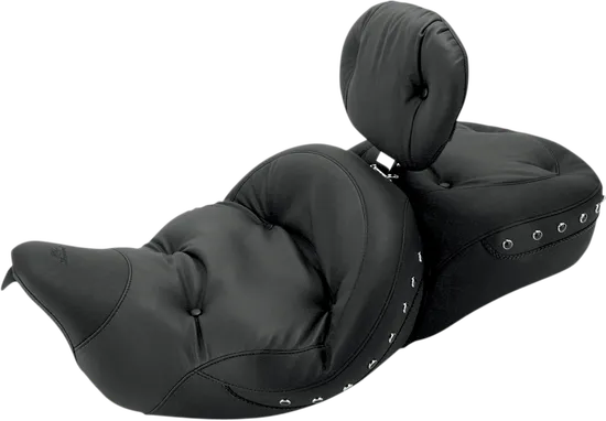 Mustang Black Pearl Studded Touring 1 Pcs Seat Backrest 1