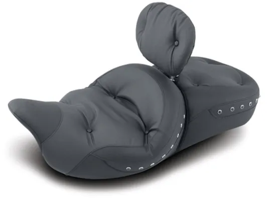 Mustang Black Pearl Studded Touring 1 Pcs Seat Backrest 3