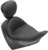 Mustang Black Original Wide Touring Solo Driver Seat w Backrest