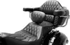 Mustang Diamond Touring 1pc Heated Seat Studded w Backrest