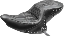 Mustang Diamond Stitch Touring 1pc Heated Seat w Backrest