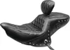 Mustang Diamond Stitch Touring 1pc Heated Seat w Backrest