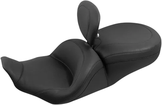 Mustang Black Lowdown Touring 1pc Seat w Backrest
