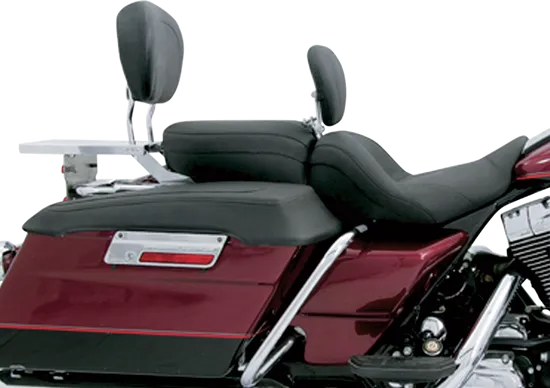 Mustang Black Lowdown Touring 1pc Seat w Backrest