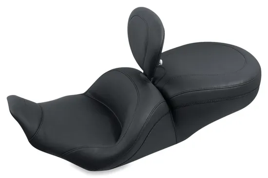 Mustang Black Lowdown Touring 1pc Seat w Backrest