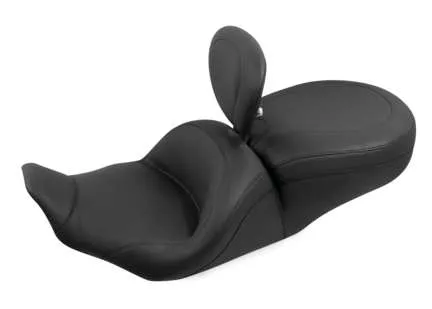 Mustang Black Lowdown Touring 1pc Seat w Backrest