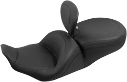 Mustang Black Lowdown Touring 1pc Seat w Backrest