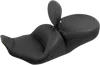 Mustang Black Lowdown Touring 1pc Seat w Backrest