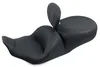 Mustang Black Lowdown Touring 1pc Seat w Backrest