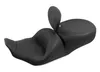 Mustang Black Lowdown Touring 1pc Seat w Backrest