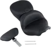 Mustang Black Lowdown Touring 1pc Seat w Backrest