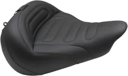 Mustang Black Stitch Touring Solo Seat w Backrest